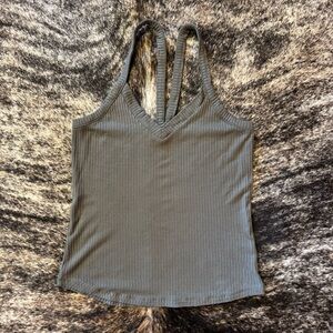 Zenana Women’s Hunter / Army Green Stretchy Tank Top / Brami Size M